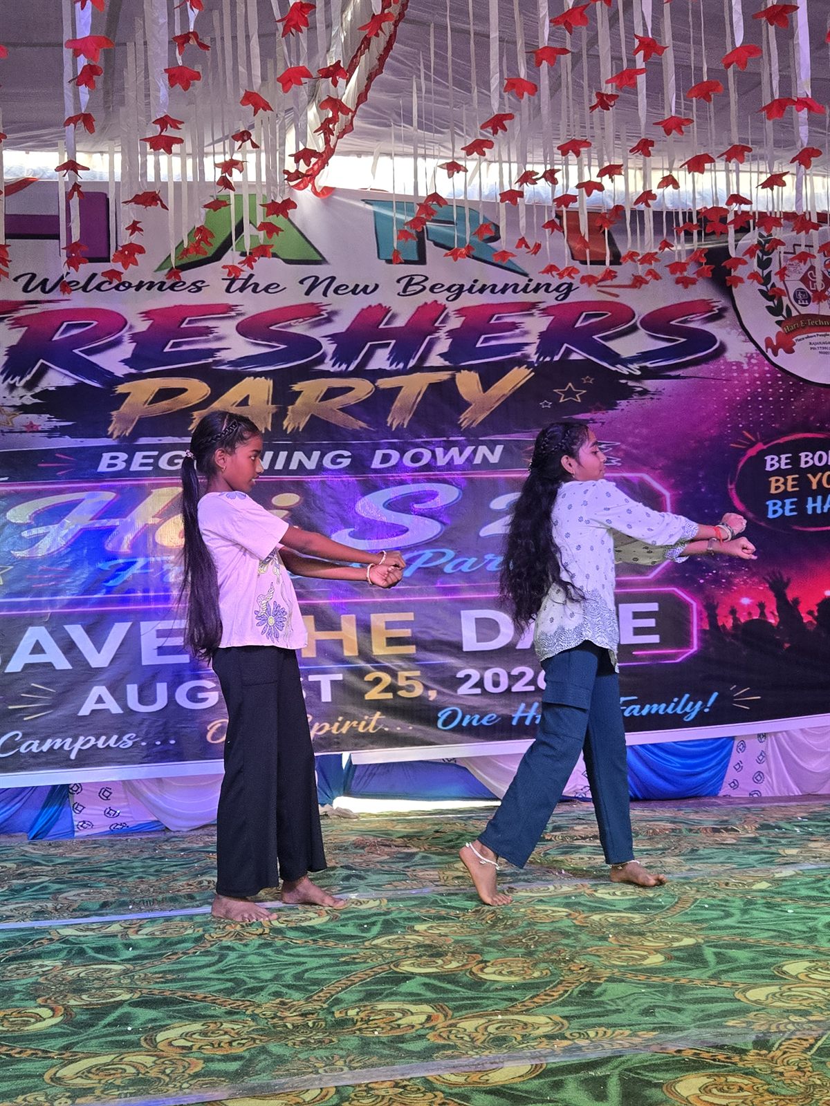 Dance performance by students